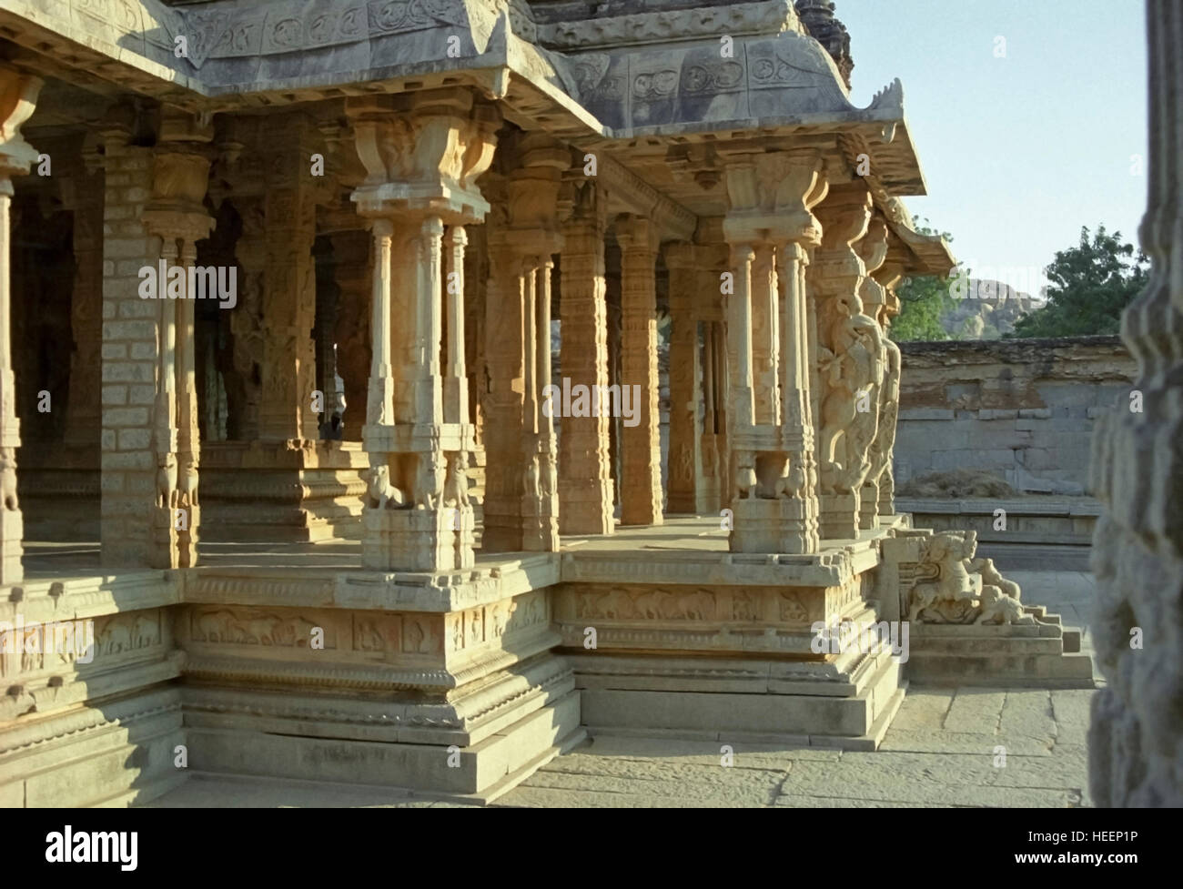 Ruines de l'Empire Vijayanagar, Hampi, Karnataka, Inde Banque D'Images
