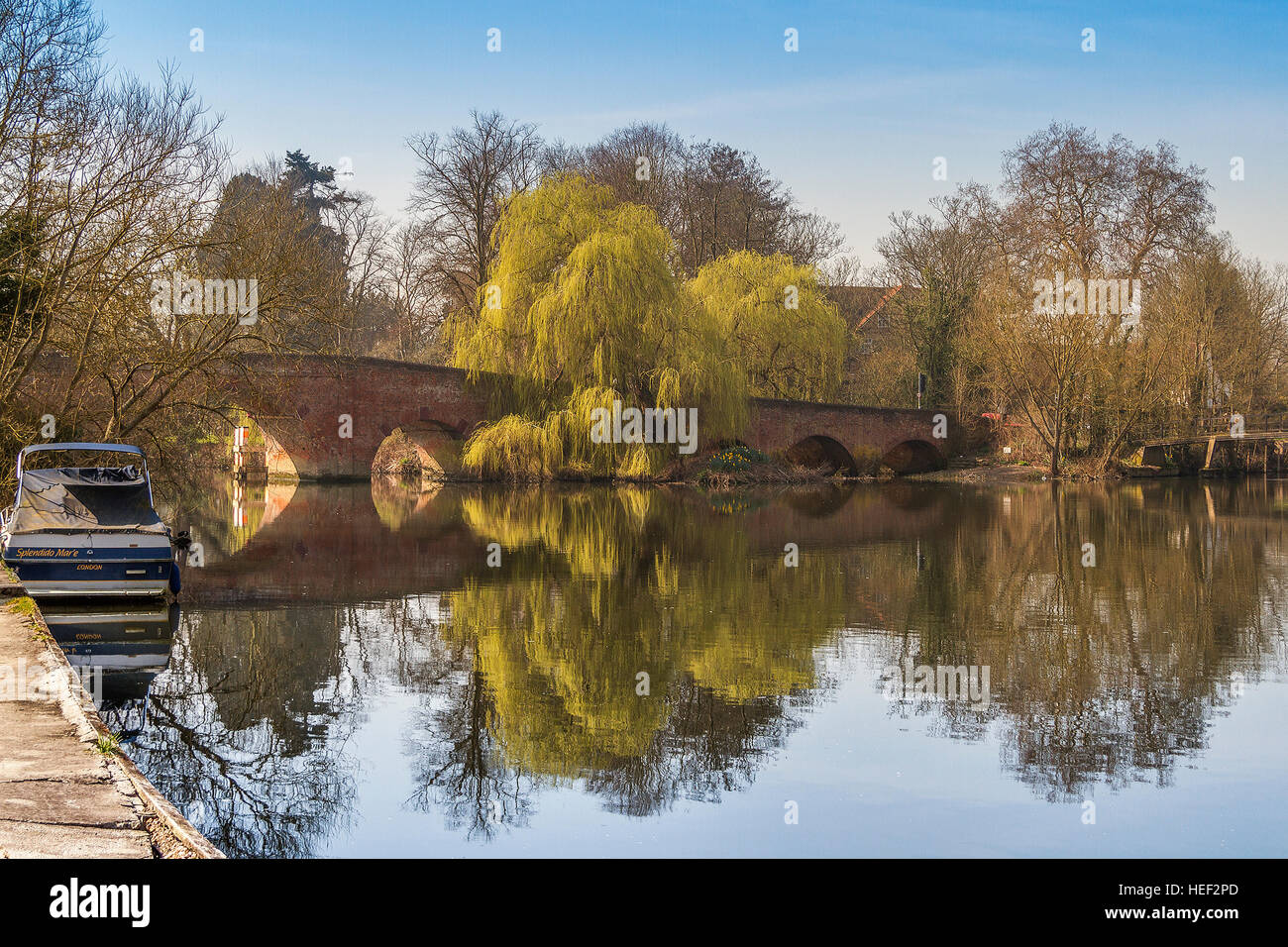 Sonning On Thames Bridge Berkshire UK Banque D'Images