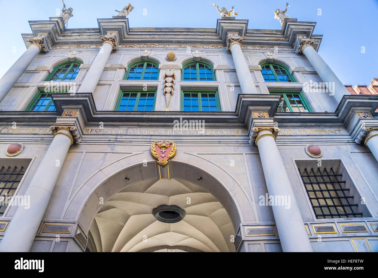 La Pologne, la Poméranie, Gdansk (Dantzig), le Golden Gate (Zlota Brama Tor/Langgasser) Banque D'Images