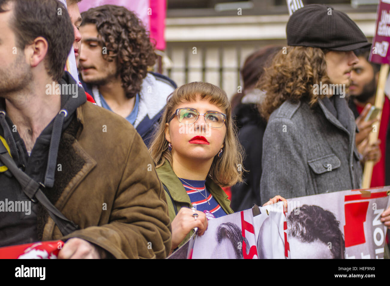 Des milliers d'étudiants à rejoindre l'Union Nationale de l'étudiant manifestation à Londres contre les frais de scolarité et les compressions dans educationNUS national étudiant protester contre les réductions de frais et avec les élèves : où : London, Royaume-Uni Quand : 19 Nov 2016 Banque D'Images