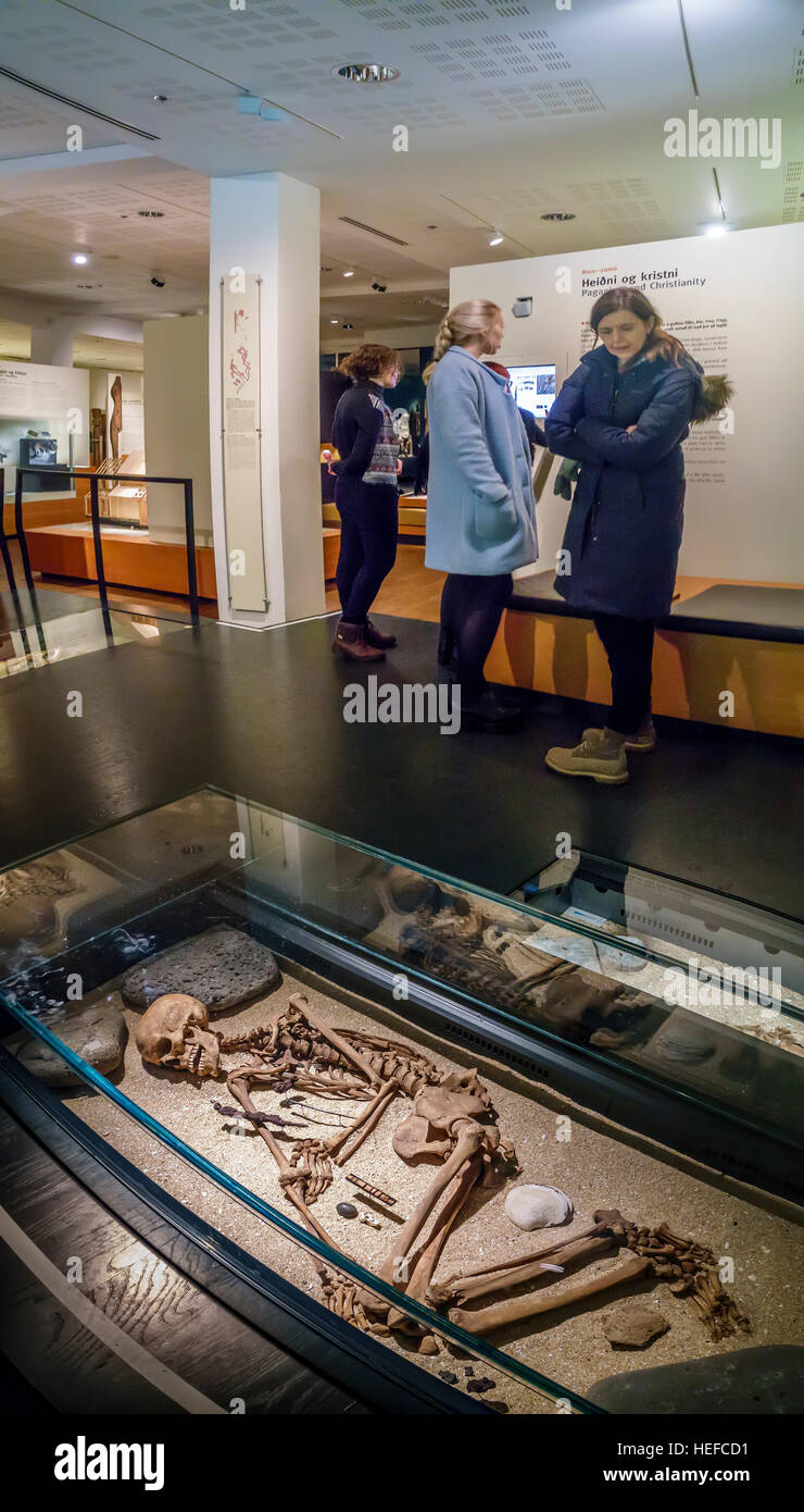 Les droits de l'os, Musée National de Reykjavik, Reykjavik, Islande Banque D'Images