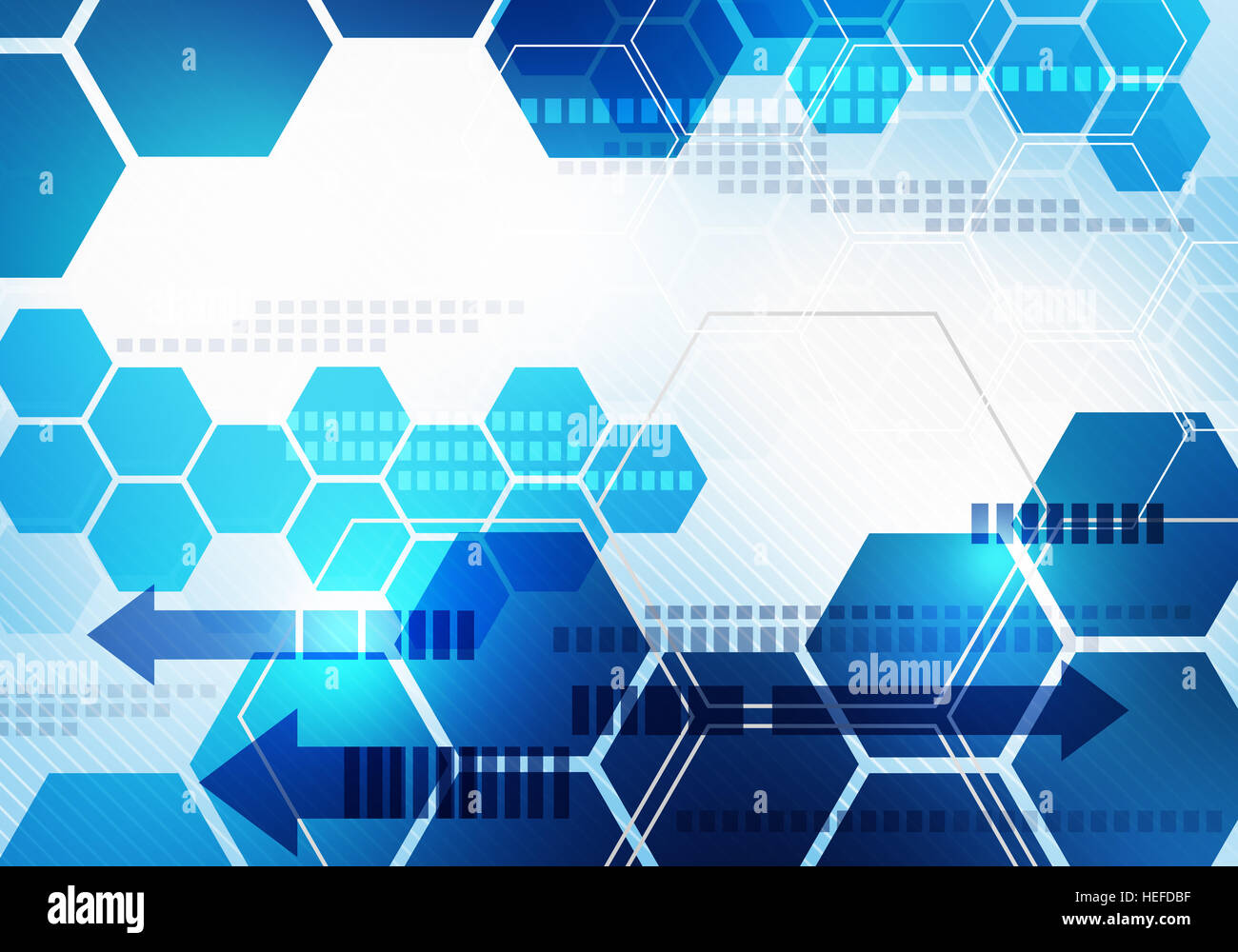 La technologie numérique de l'entreprise hexagonale avec arrière-plan concept déménagement flèches. Droit de présentation, design graphique, marque, Banque D'Images