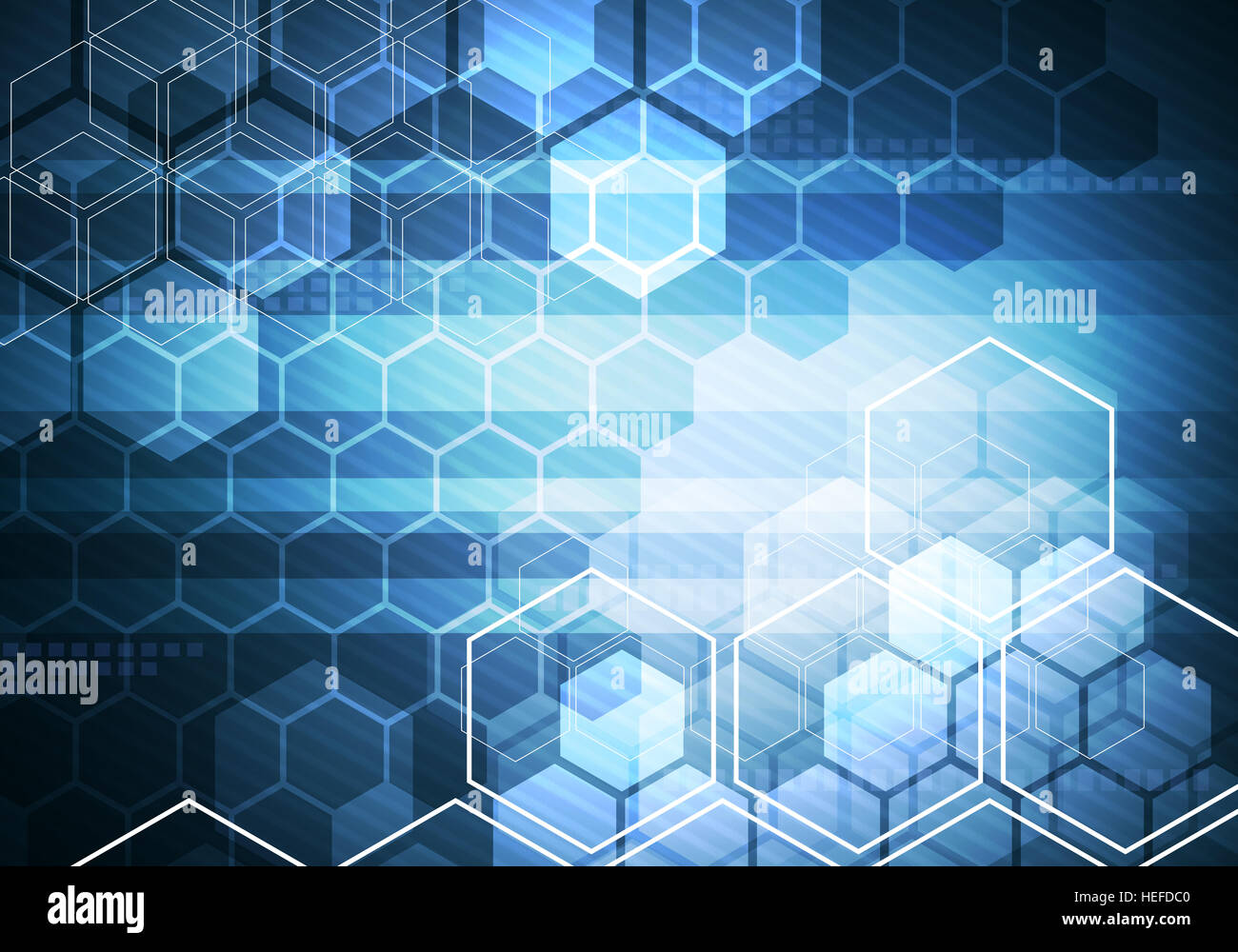 Une image conceptuelle numérique d'affaires à rayures hexagonale technologie historique de la marque, présentation, graphisme. Banque D'Images