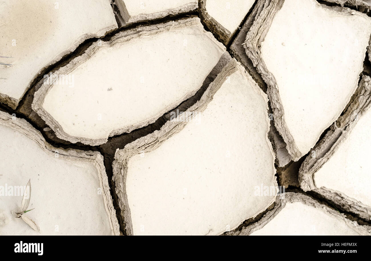 Les terres sèches, fissurées dans les montagnes Banque D'Images