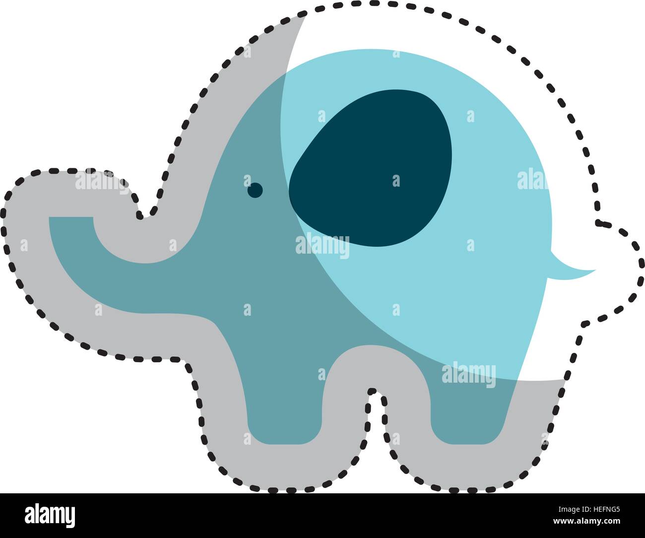 Bebe Elephant Mignon Vecteur Icone Illustration Design Image Vectorielle Stock Alamy