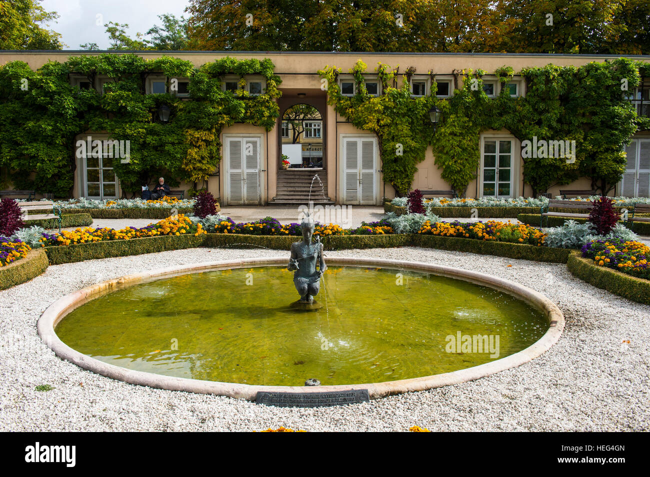Palais Mirabell et ses jardins, Salzbourg, Autriche Banque D'Images