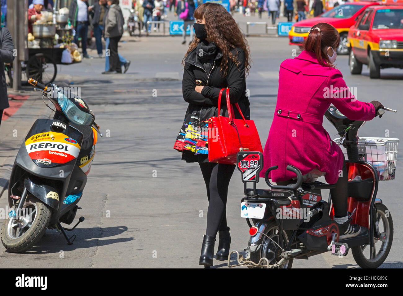 Shizuishan, Ningxia, Chine, mode de rue Banque D'Images