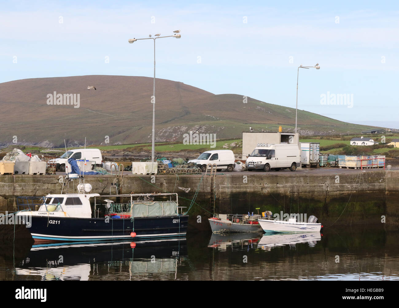 Portmagee Harbour, dans le comté de Kerry, Irlande. Banque D'Images