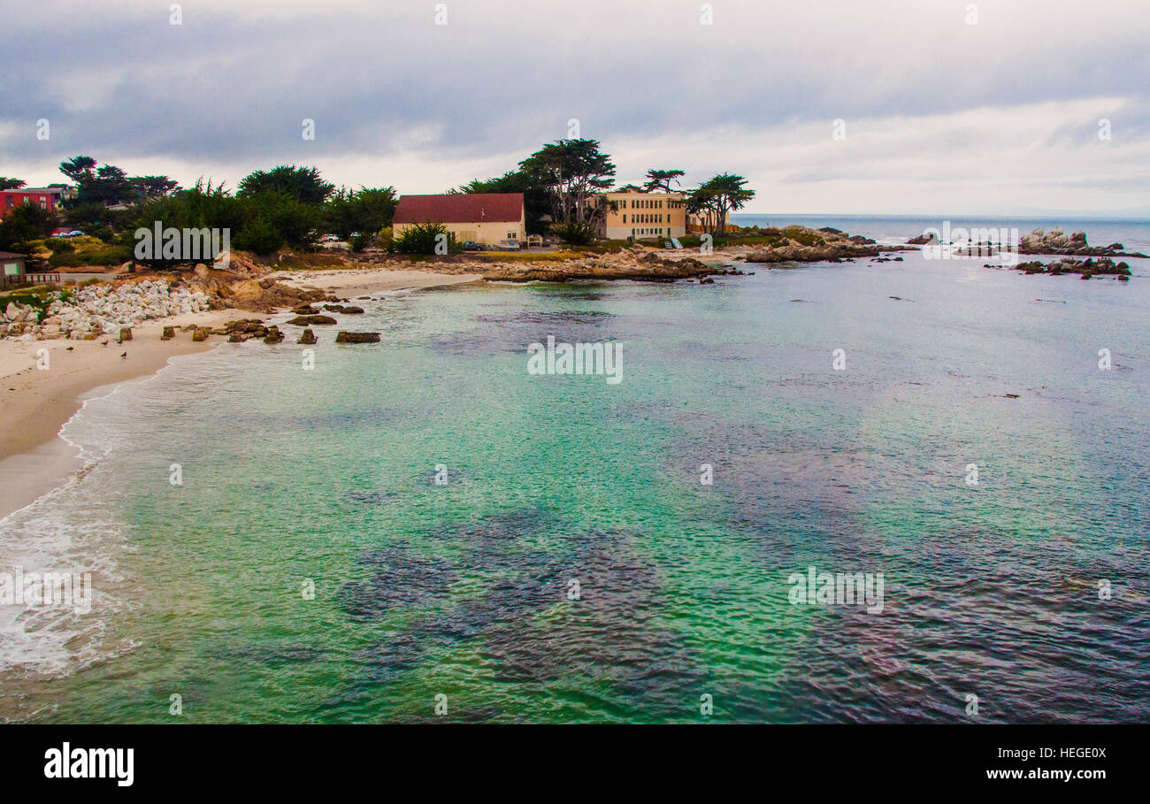 Seascape sur la baie de Monterey en Californie Banque D'Images