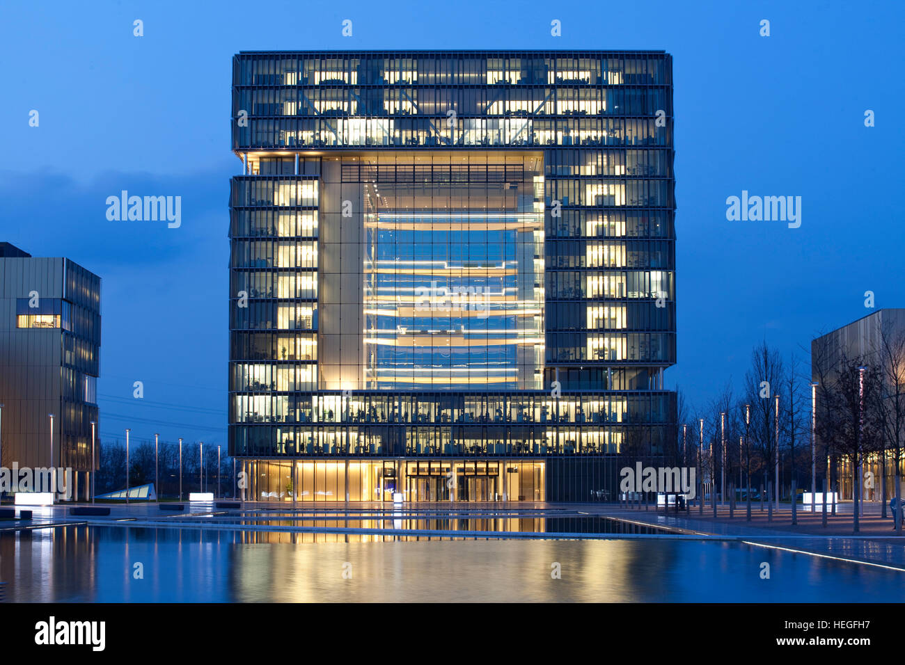 Allemagne, Essen, ThyssenKrupp Quartier, nouveau siège social de la société ThyssenKrupp dans Essen-Altendorf. Banque D'Images