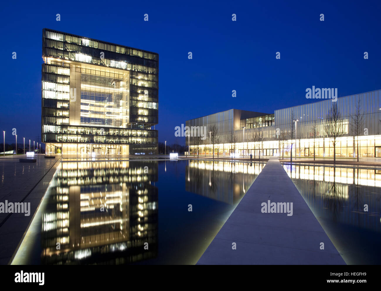 Allemagne, Essen, ThyssenKrupp Quartier, nouveau siège social de la société ThyssenKrupp dans Essen-Altendorf. Banque D'Images