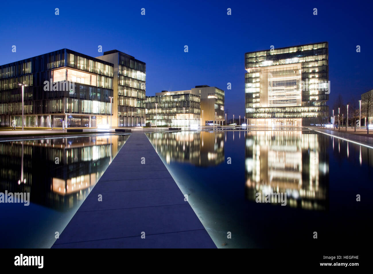 Allemagne, Essen, ThyssenKrupp Quartier, nouveau siège social de la société ThyssenKrupp dans Essen-Altendorf. Banque D'Images