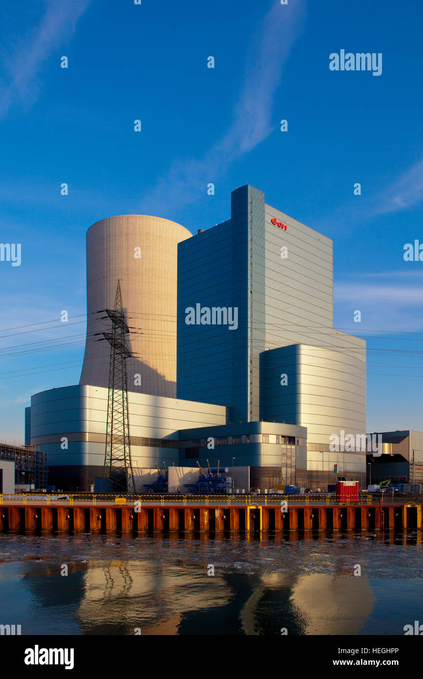 L'Allemagne, l'E.ON hard coal power station Datteln, 4-canal Dortmund-Ems. Banque D'Images