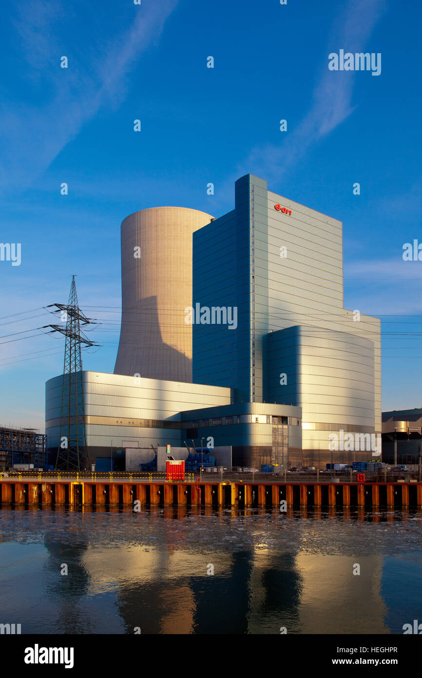 L'Allemagne, l'E.ON hard coal power station Datteln, 4-canal Dortmund-Ems. Banque D'Images