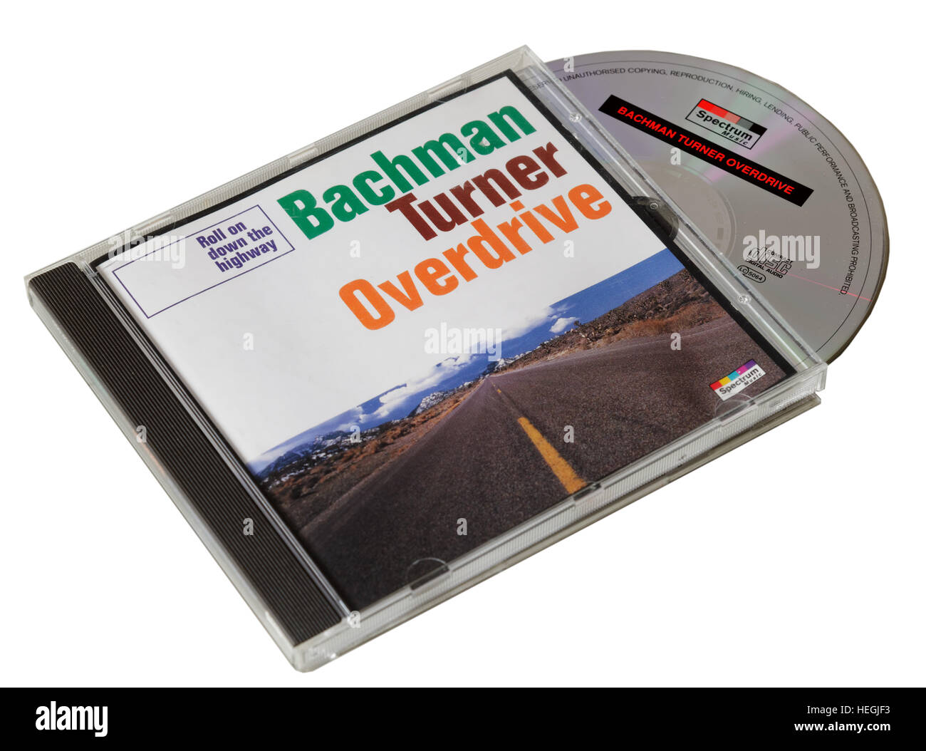 Bachman Turner Overdrive (BTO) Roll On Down the Highway CD Banque D'Images