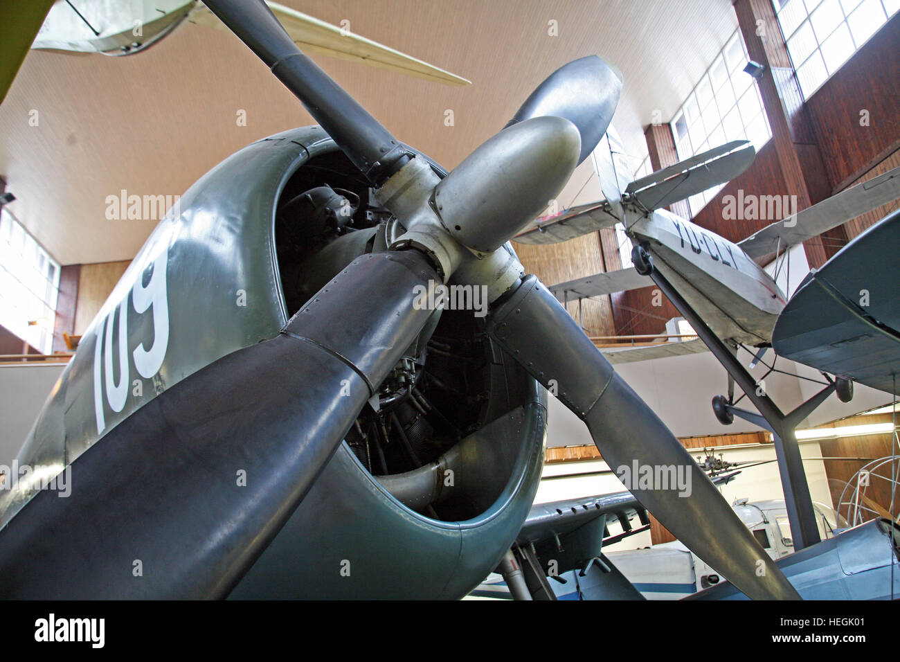 Thunderbolt avion F47D30,USA 1943.,Technical Museum, Nikola Tesla, Zagreb, Croatie, Europe Banque D'Images