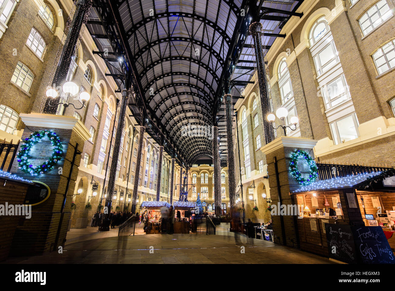 Hay's Galleria Shopping Complex, Londres, Angleterre. Banque D'Images