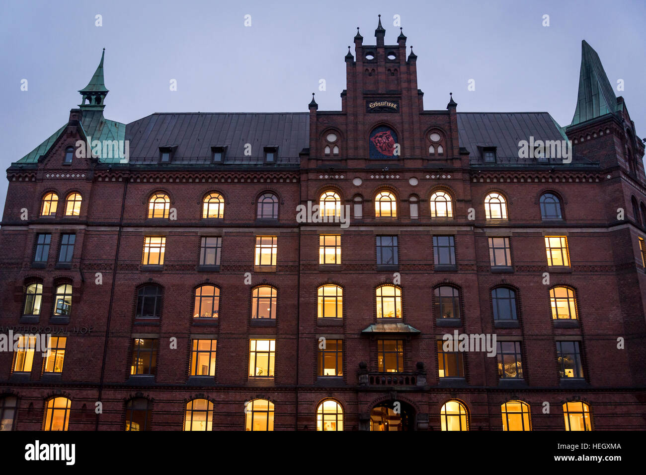 Quartier des entrepôts de Speicherstadt, Hambourg, Allemagne Banque D'Images