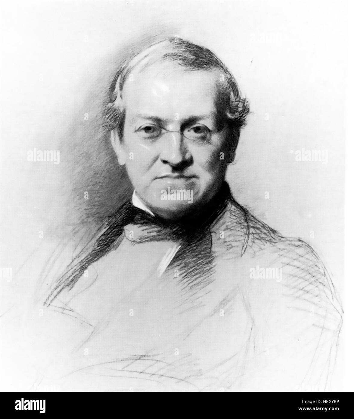CHARLES WHEATSTONE (1802-1875) Scientifique et inventeur anglais en 1868 Banque D'Images