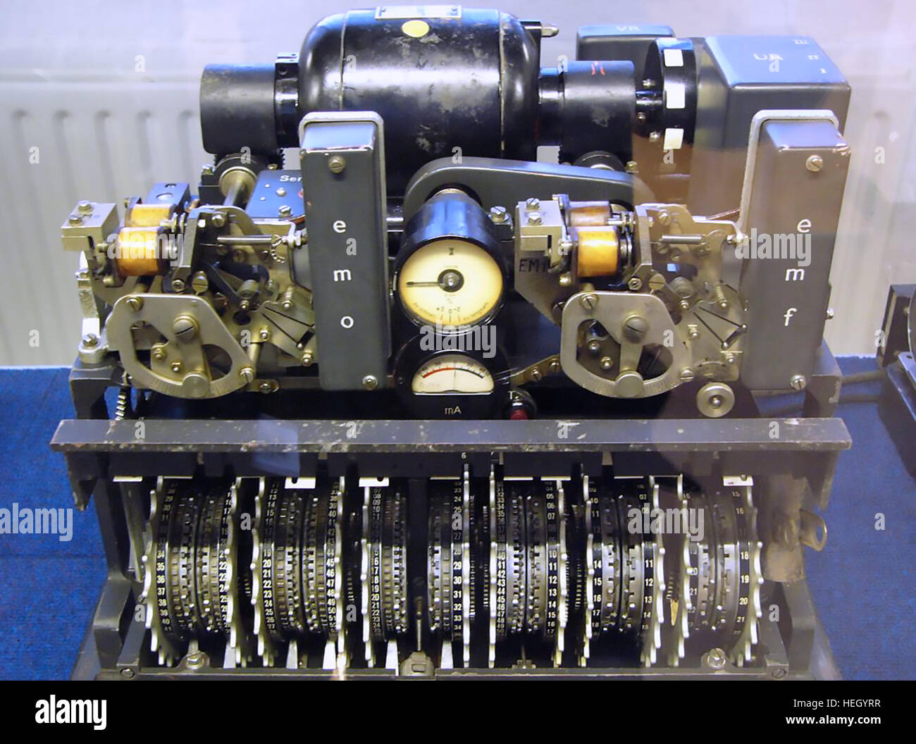 La machine de chiffrement de LORENZ SZ42 utilisé par la Wehrmacht en WW2. Photo : Bletchley Park Museum/Matt Crypto Banque D'Images