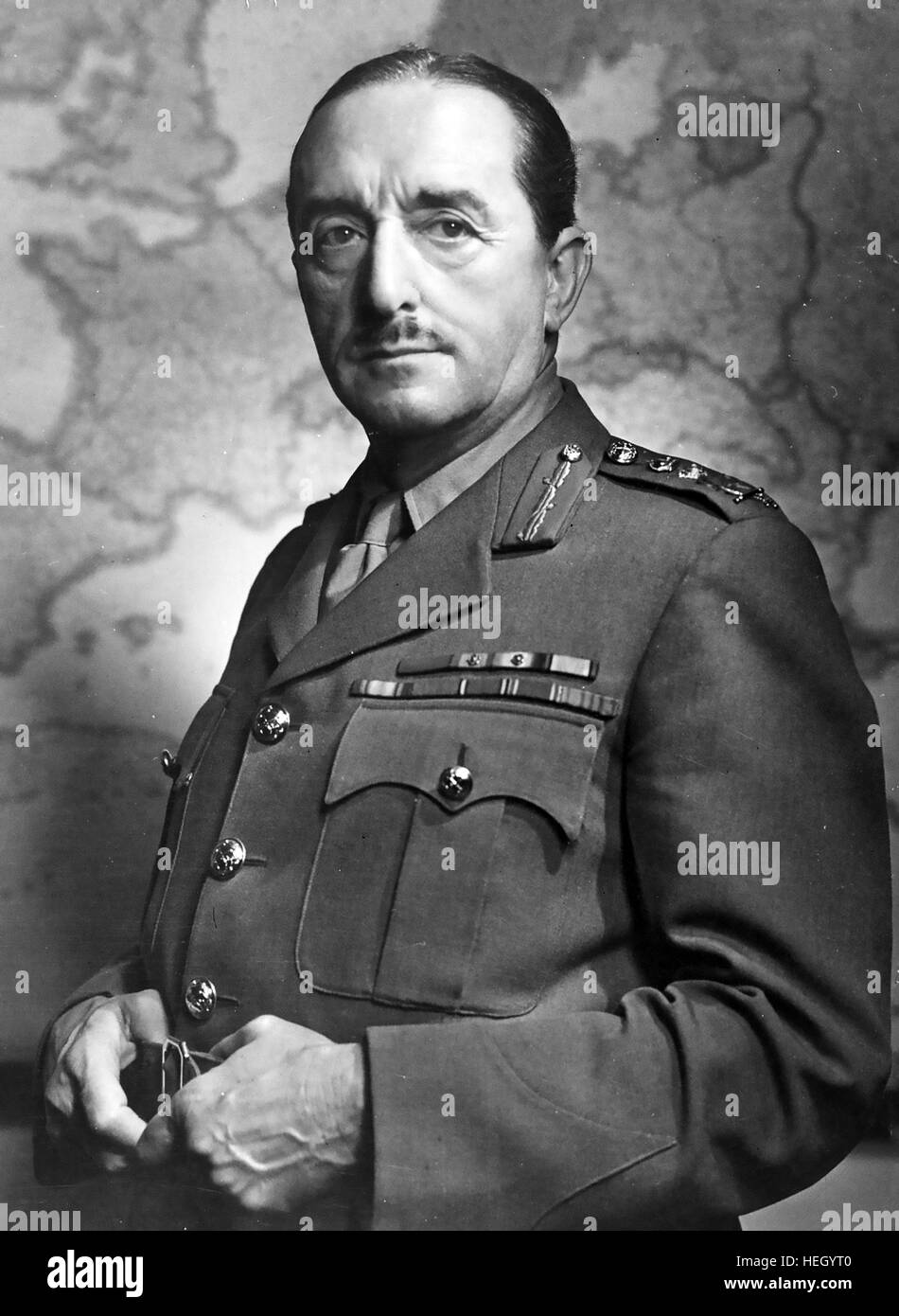 ALAN BROOKE, 1er vicomte Alanbrooke (1883-1963) Officier de l'Armée britannique en 1943. Photo : fonctionnaire britannique Banque D'Images