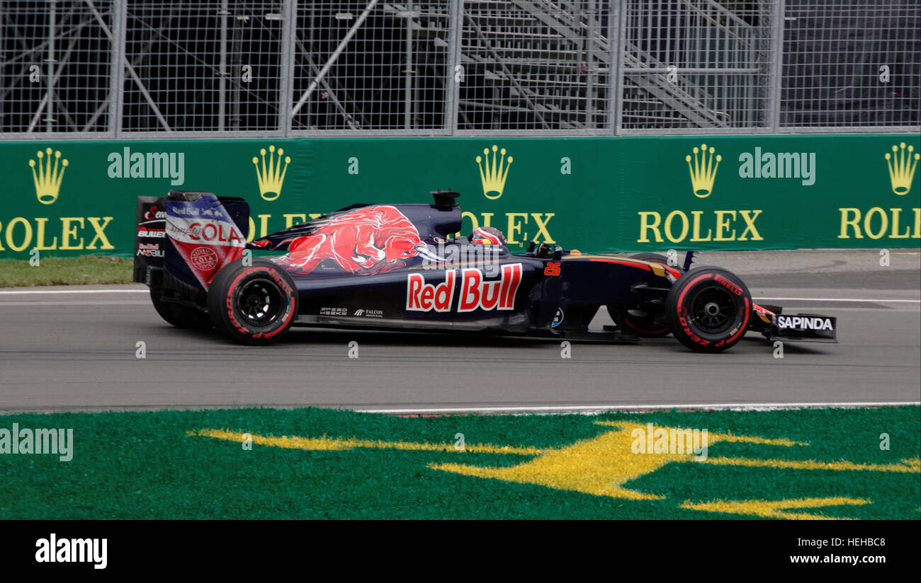 Daniil Kvyat (RUS) Pour Torro Rosso lors de la séance de qualifications pour le Grand Prix du Canada de Formule 1 qui a eu lieu au circuit Gilles-Vil Banque D'Images