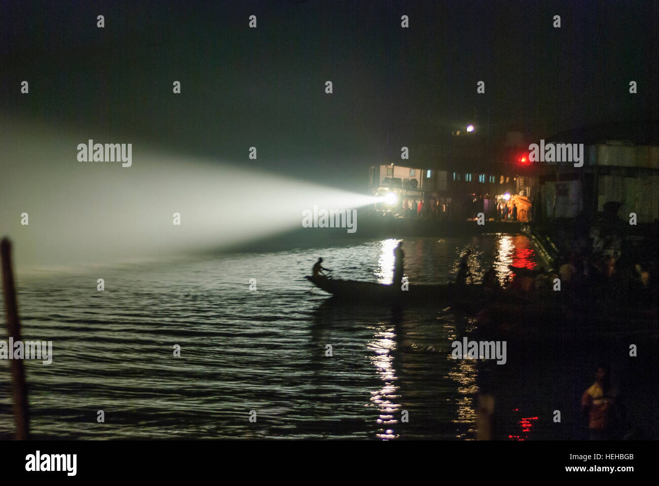 Barisal : Entrée du bateau à aubes type 'Rocket' au port, la Division de Sylhet, Bangladesh Banque D'Images