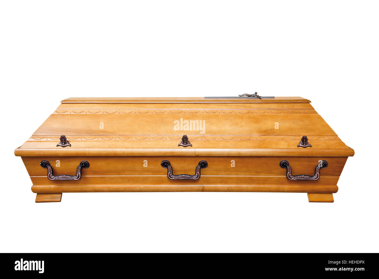 Cercueil en bois Banque D'Images