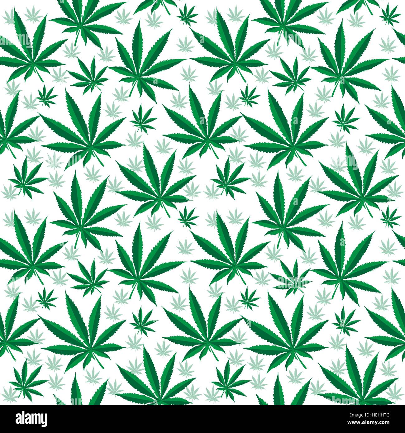 Le cannabis médical seamless texture. Arrière-plan de chanvre. Papier peint. Vector illustration Illustration de Vecteur