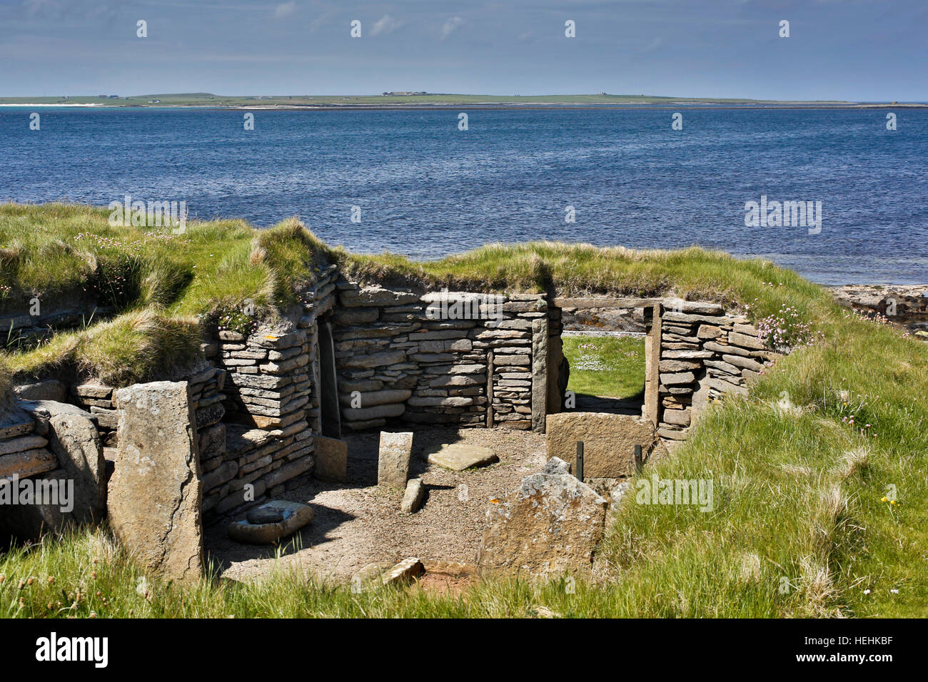 Papa ; Westray Knap de Howar ; Orcades ; Ecosse ; UK Banque D'Images