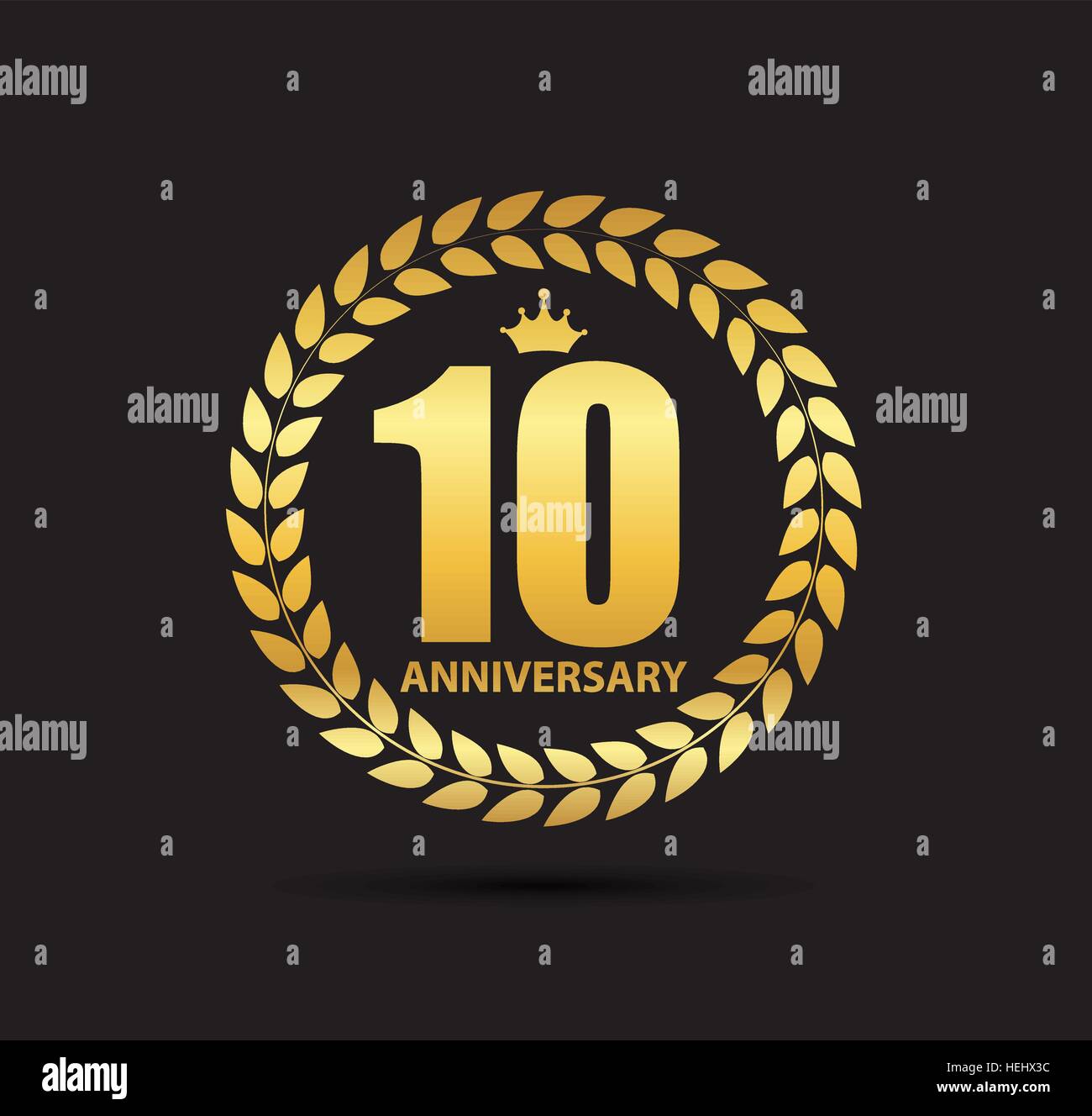 10 Ans Anniversaire Logo Du Modele Vector Illustration Image Vectorielle Stock Alamy