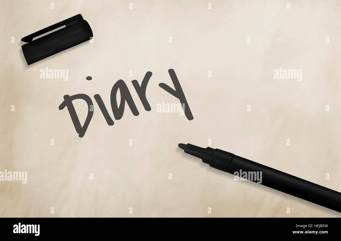 Journal Daily Record Journal Daybook Memoir Concept Banque D'Images