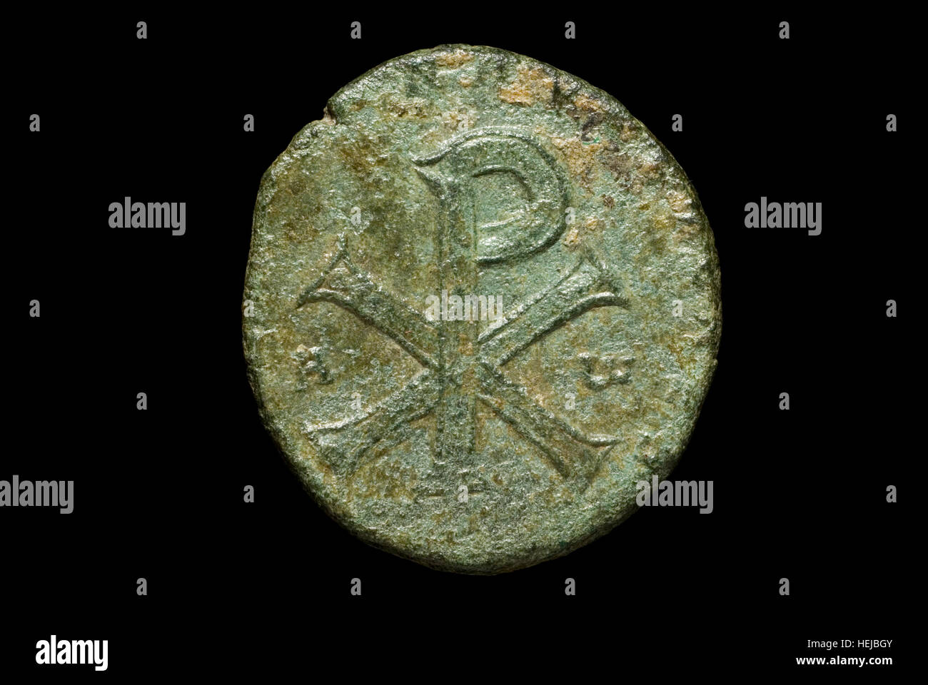 Pièce de monnaie romaine de l'Empereur Jeux Banque D'Images