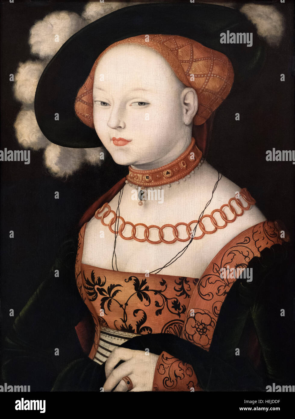 Hans Baldung Grien (1484/85-1545), Portrait de femme, 1530. Retrato de una dama. Huile sur panneau. Inv. 28 Banque D'Images