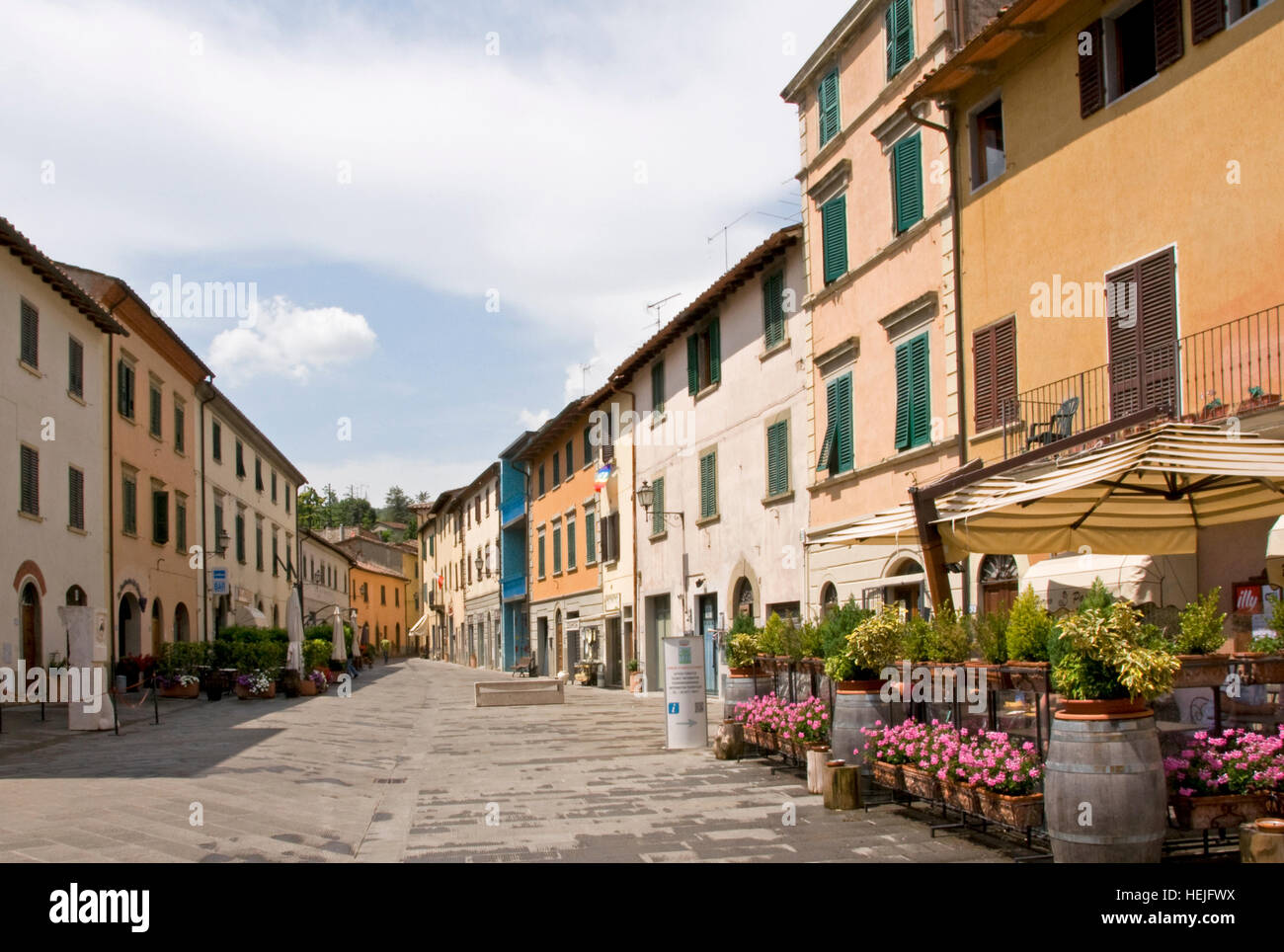 Gaiole in Chianti, Toscane, Italie Banque D'Images
