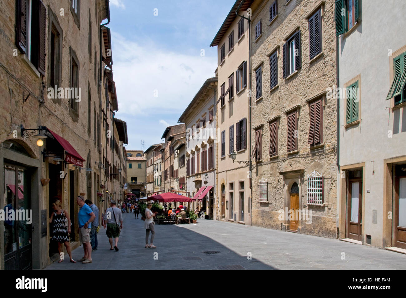 La commune toscane de Volterra en Italie Banque D'Images