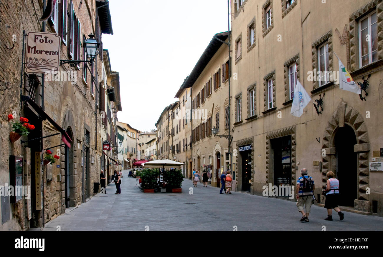 La commune toscane de Volterra en Italie Banque D'Images