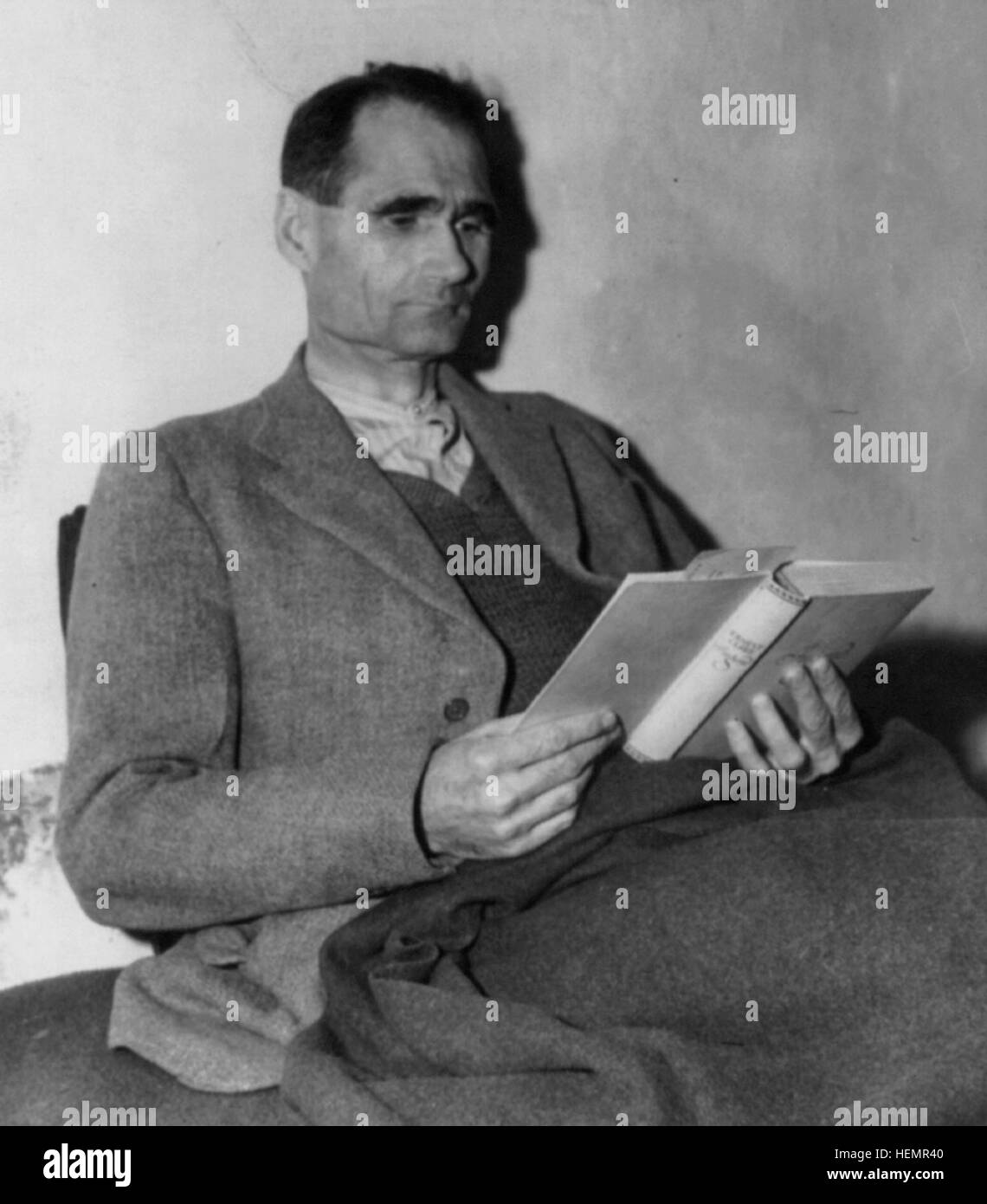 Rudolf Hess dans la prison de Landsberg Banque D'Images