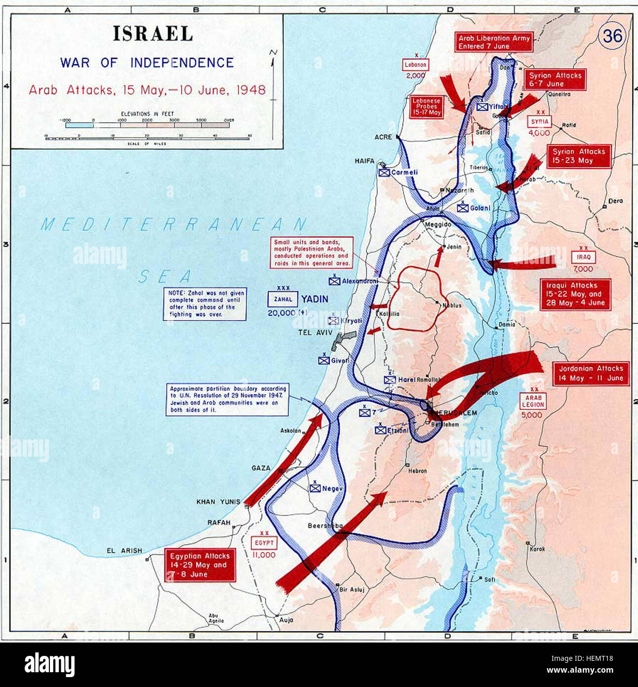1948 Guerre Israélo Arabe Banque d'image et photos Alamy