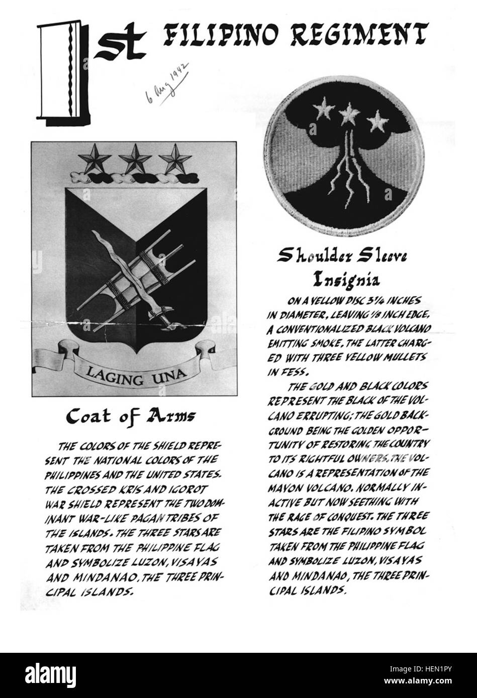 Camp Roberts Trainer (Vol 2 No 3)- 1er Infanterie Philippine p002 Banque D'Images