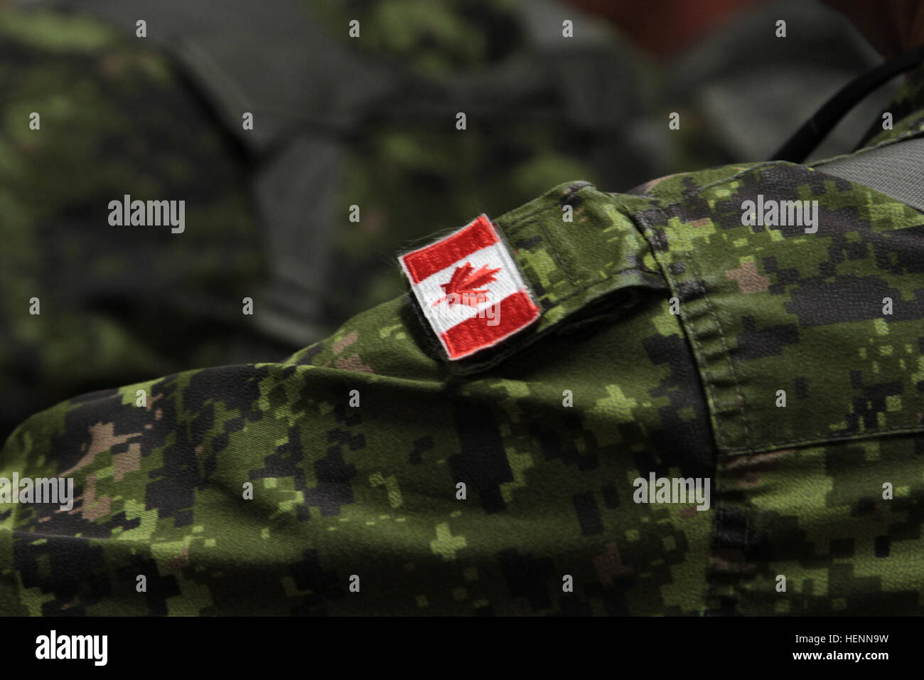 Réserve de l'Armée canadienne Chef de cabinet Brig. Le général Kelly Woiden visité Fort Hunter Liggett, Californie, le 28 juillet 2014, pour observer l'exercice guerrier (WAREX) 91 14-03 formation avec l'espoir d'envoyer des soldats canadiens dans l'avenir. 'C'était une excellente occasion de voir comment les États-Unis ne formation divisionnaire,' dit-il. 'J'ai été absolument impressionné.' réserve de l'Armée canadienne chef de sondages auprès du personnel la formation en Californie 140728-A-MD393-892 Banque D'Images