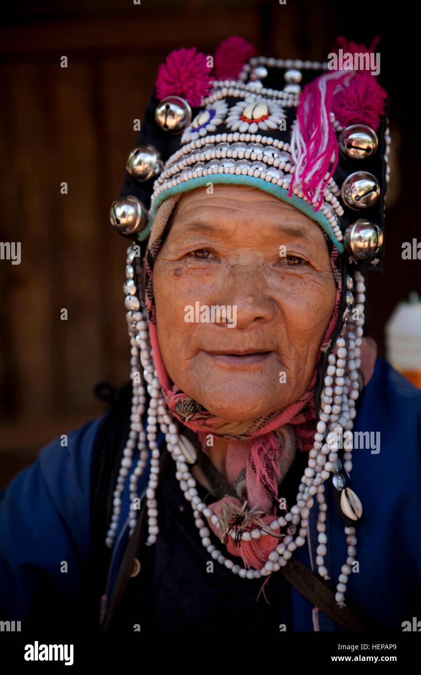 Les gens des tribus des collines en Thaïlande Banque D'Images