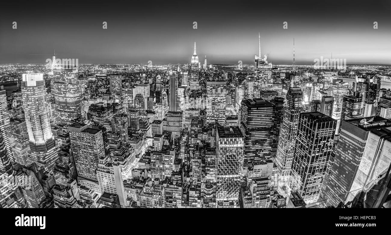 New York City Manhattan sur le centre-ville. Banque D'Images