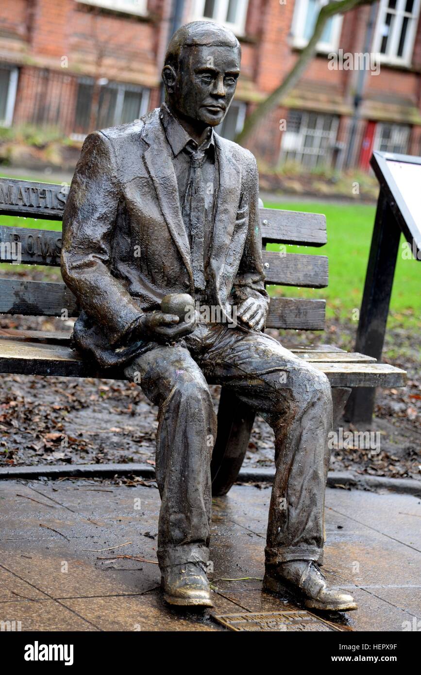 Alan Turing Statue, Manchester Banque D'Images