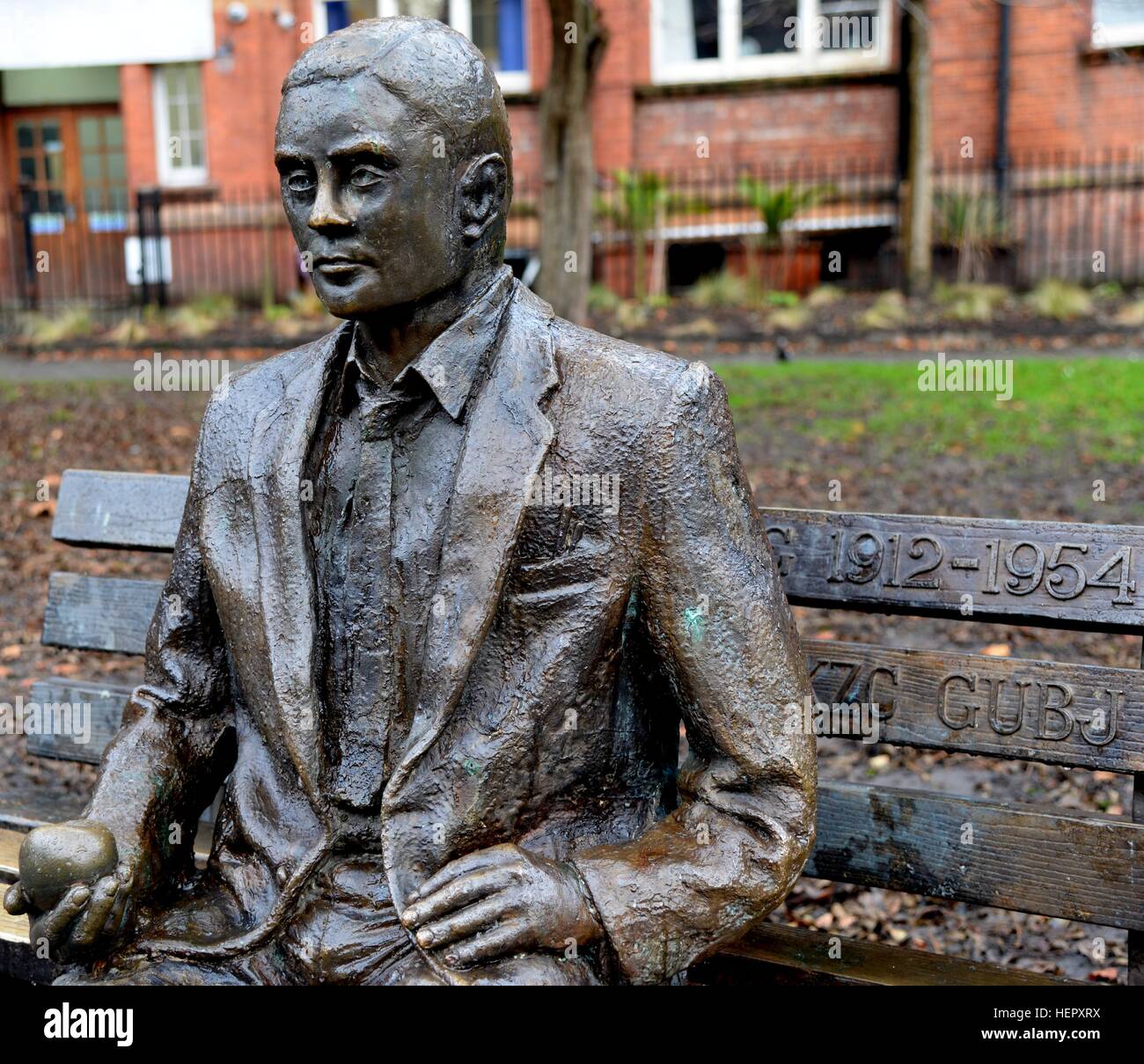 Alan Turing Statue, Manchester Banque D'Images