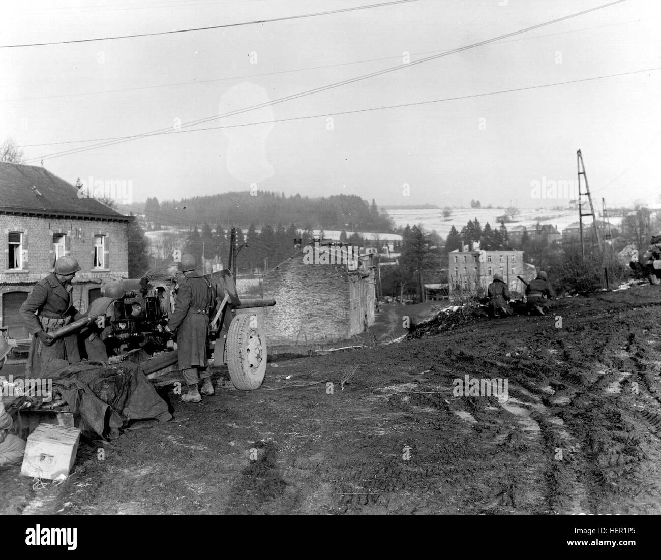7ème division blindée Banque d'images noir et blanc Alamy