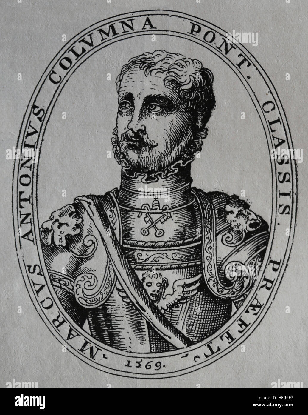 Marcantonio II Colonna (1535-1584). L'italien général et amiral. Gravure,  1884 Photo Stock - Alamy