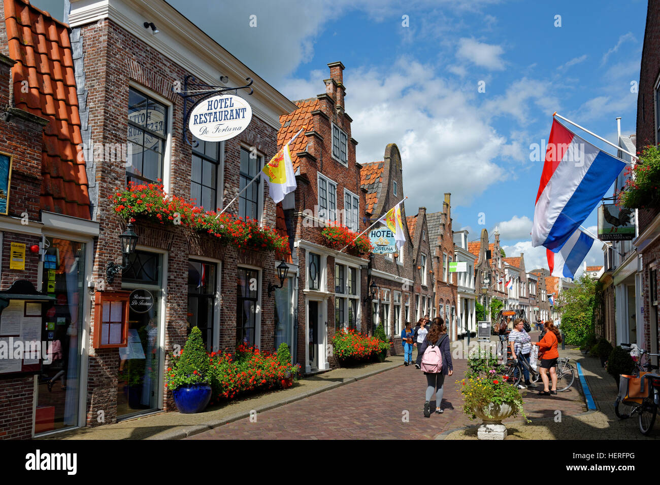 Spuistraat, Edam-Volendam, Province de la Hollande du Nord, Hollande, Pays-Bas Banque D'Images