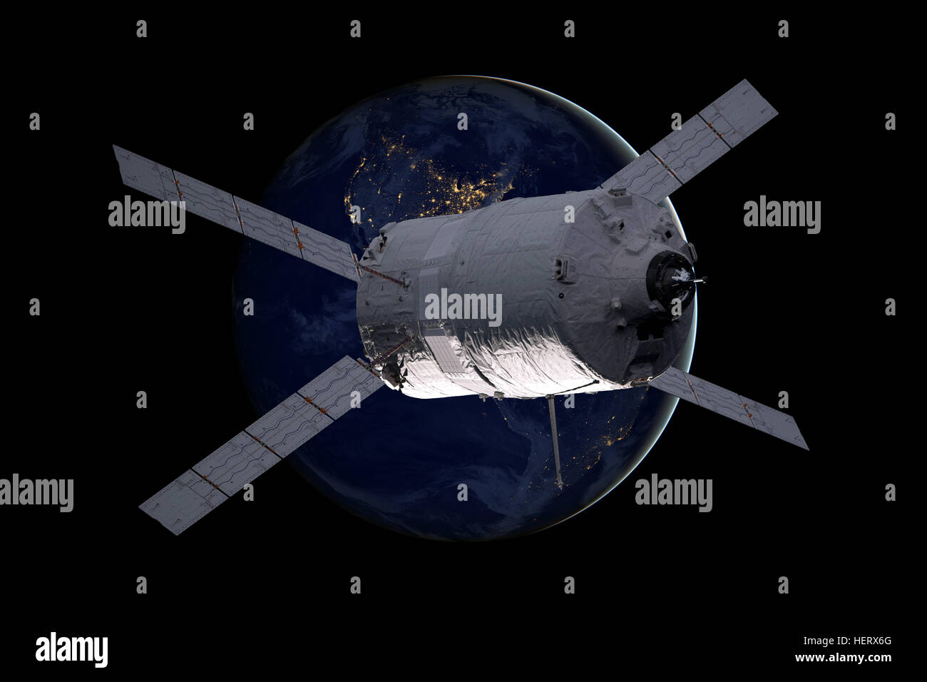 Vaisseaux Cargo - Le véhicule de transfert automatique sur la planète Terre. Banque D'Images
