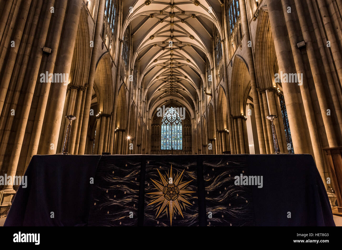 La magnifique cathédrale de York, un incroyable Eglise d'Angleterre cathédrale de York, regorge d'architecture étonnante Banque D'Images